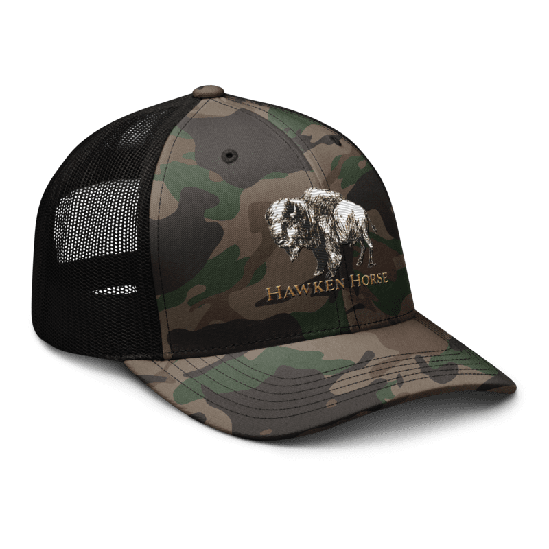 Camo Buffalo trucker hat
