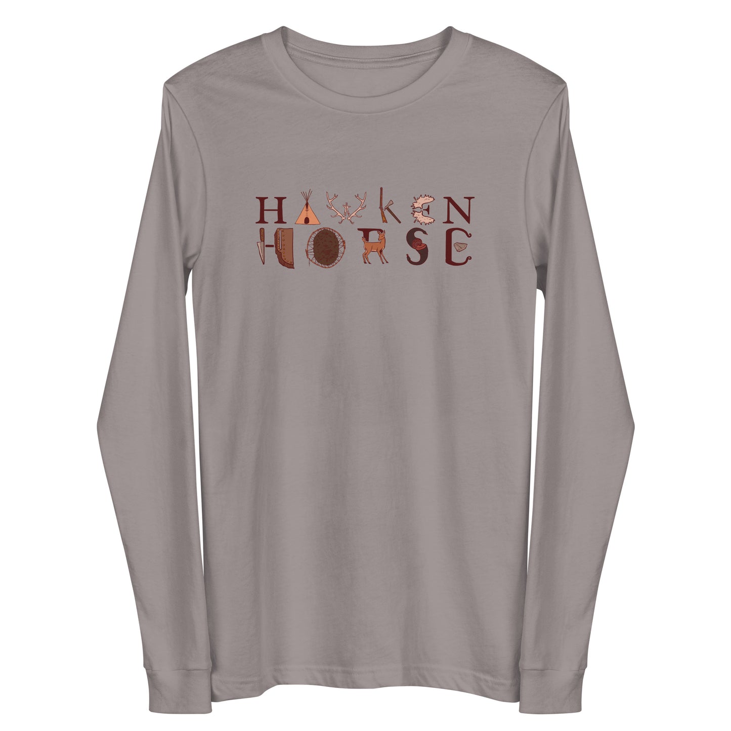Hawken Horse Logo Unisex Long Sleeve Tee