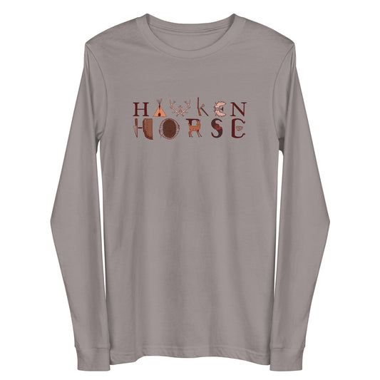 Hawken Horse Logo Unisex Long Sleeve Tee