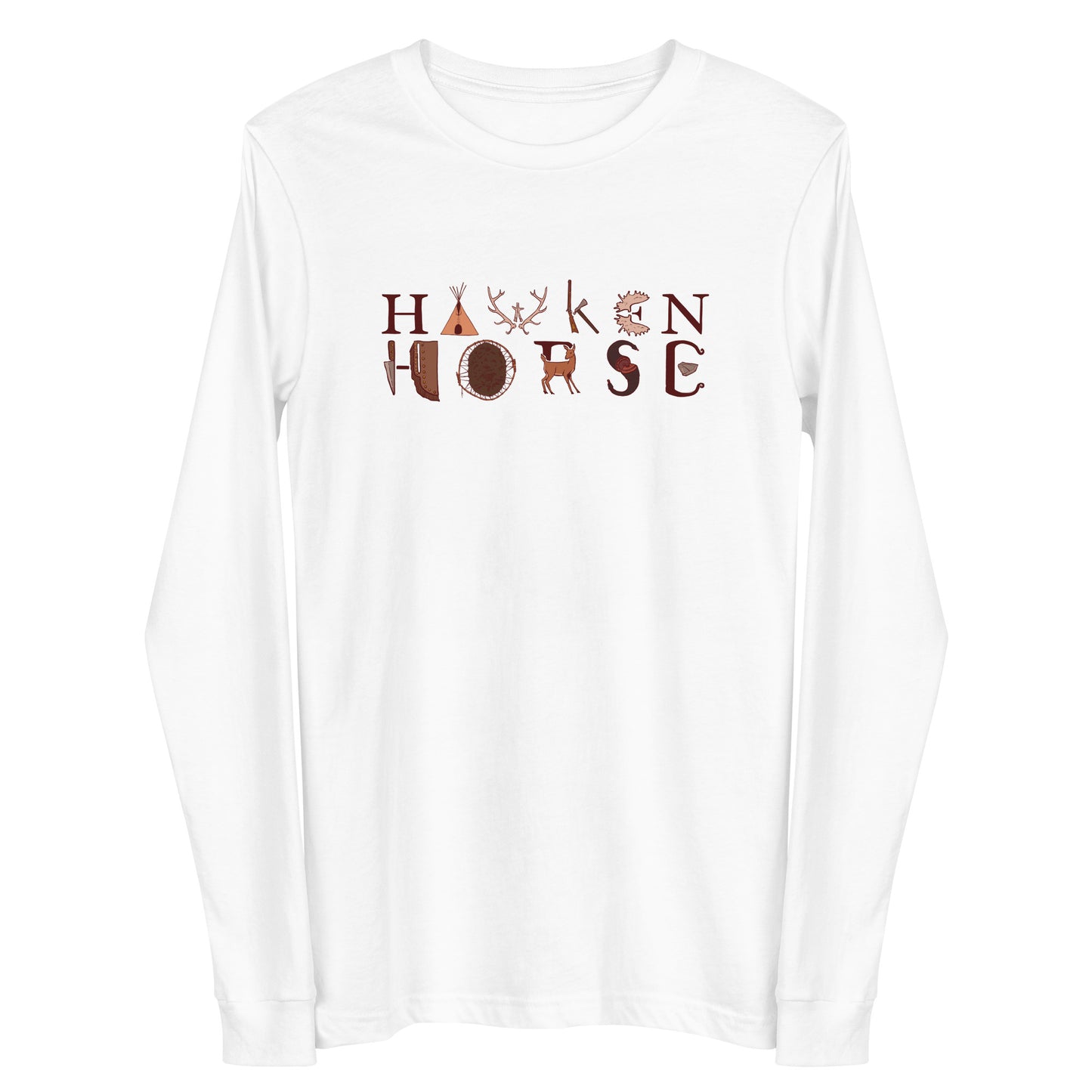 Hawken Horse Logo Unisex Long Sleeve Tee