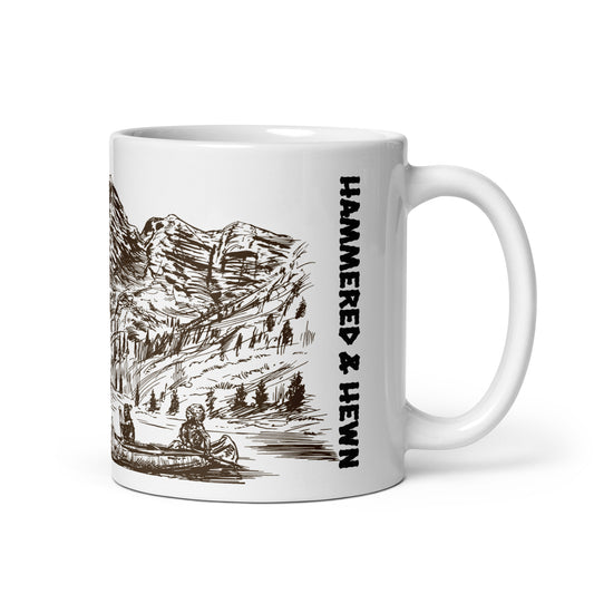 Hammered & Hewn glossy mug