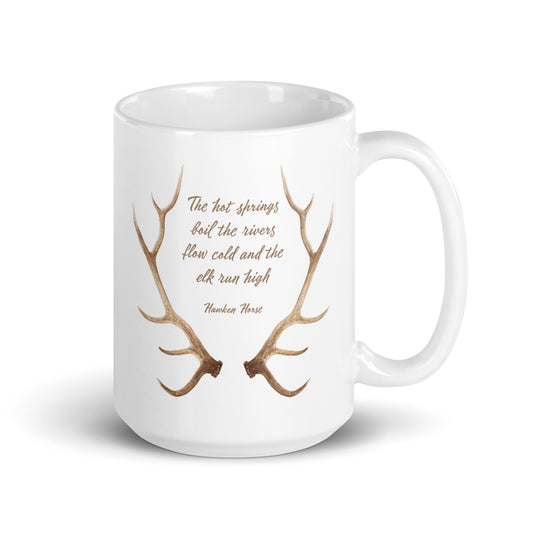 Elk Run High glossy mug