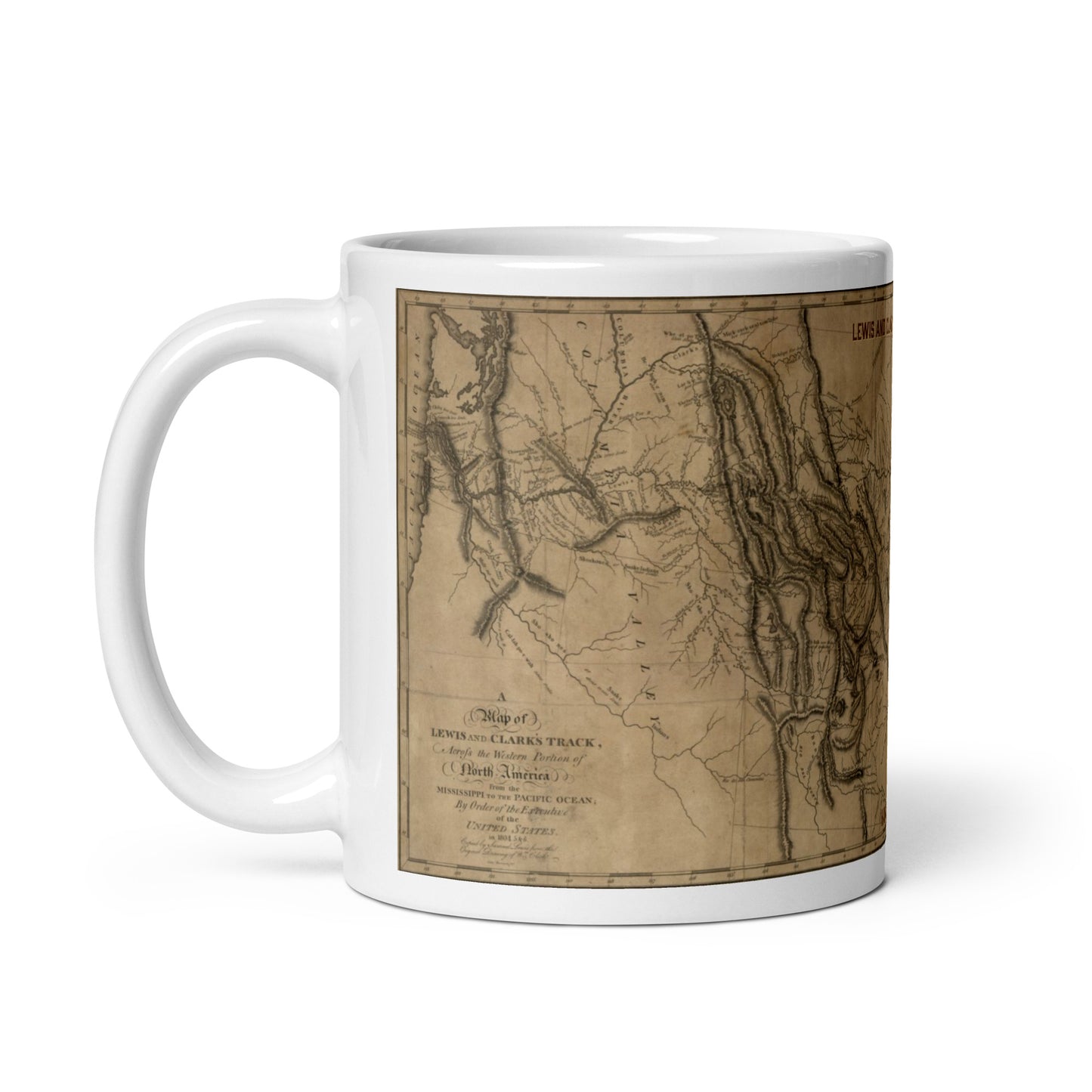 Lewis and Clark Map mug