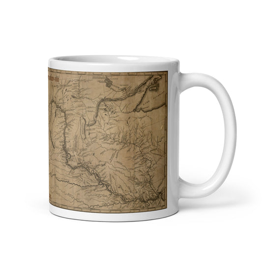 Lewis and Clark Map mug