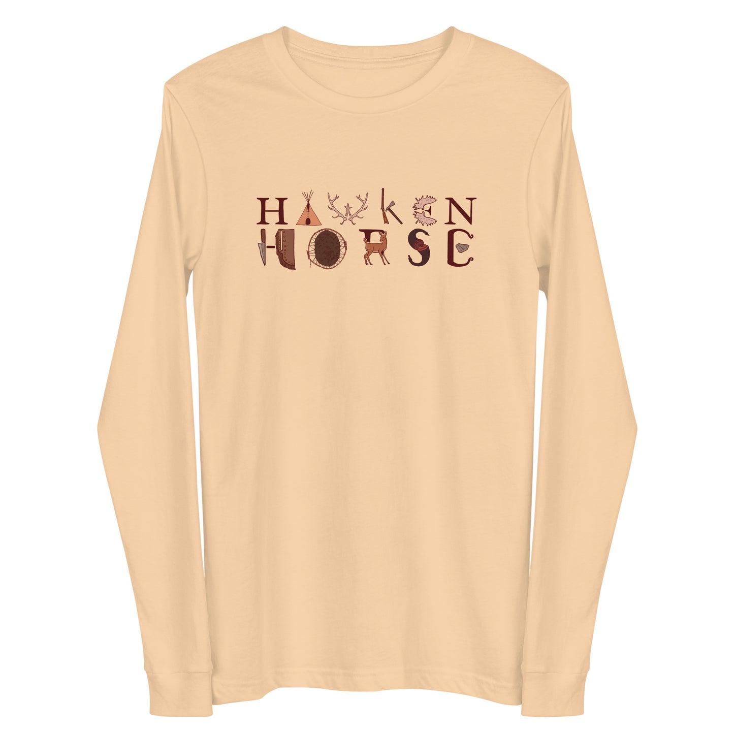 Hawken Horse Logo Unisex Long Sleeve Tee