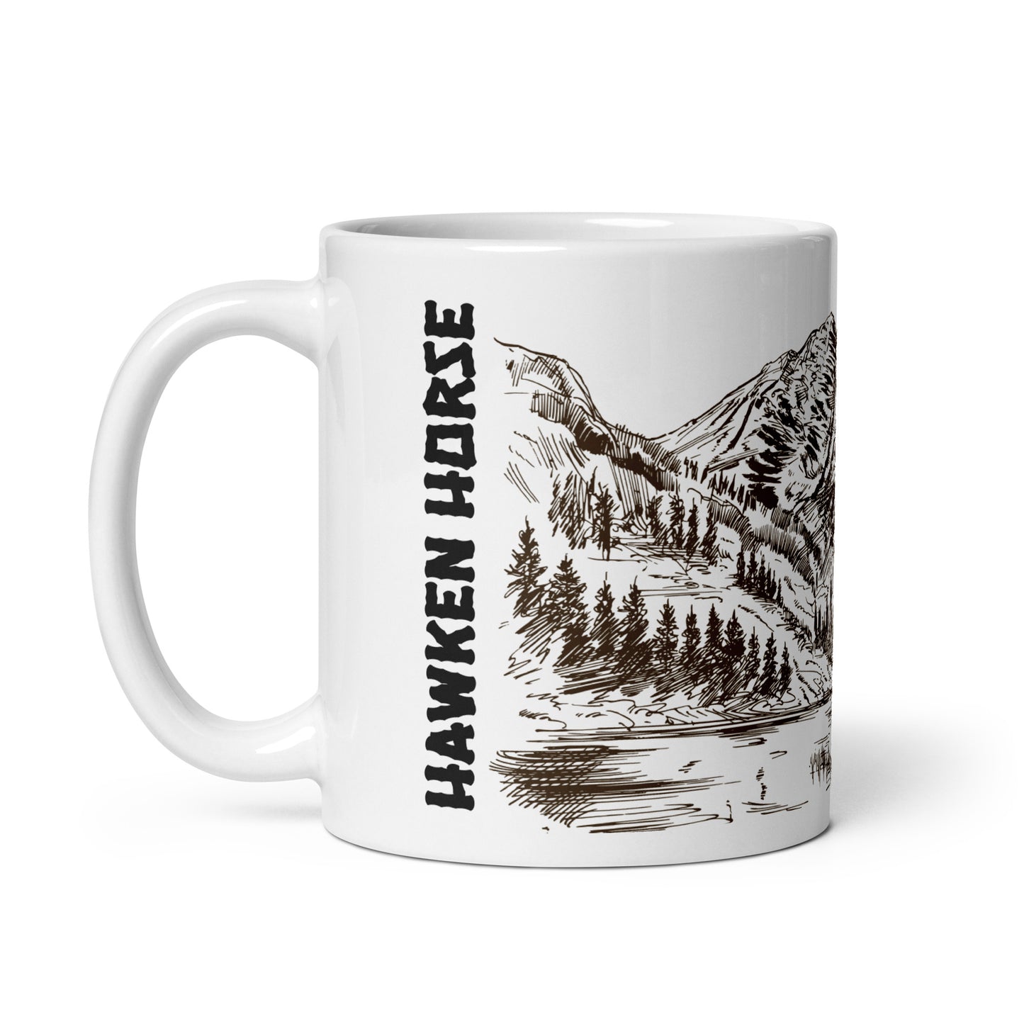 Hammered & Hewn glossy mug