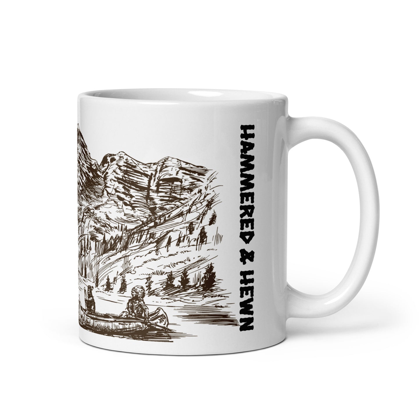 Hammered & Hewn glossy mug