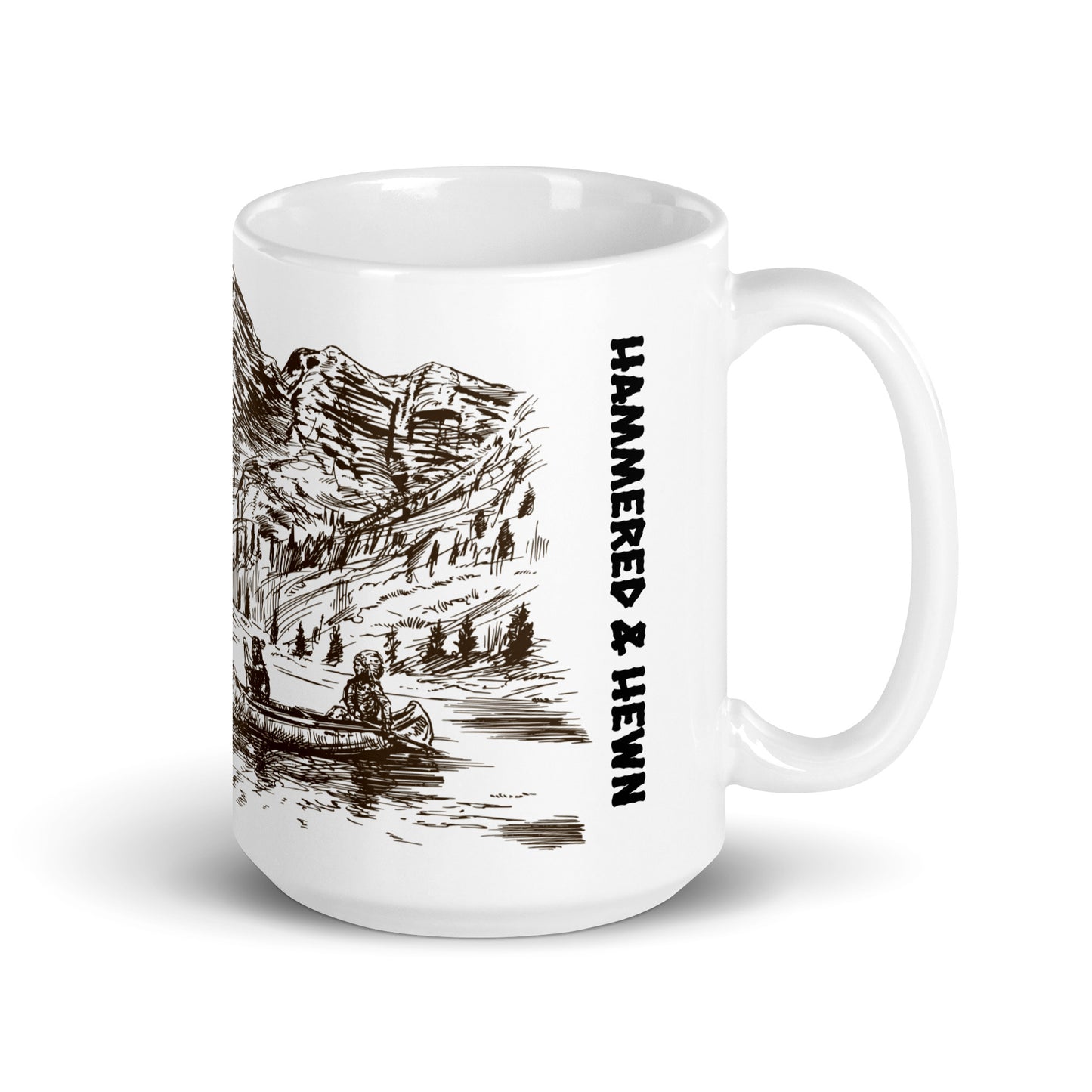 Hammered & Hewn glossy mug