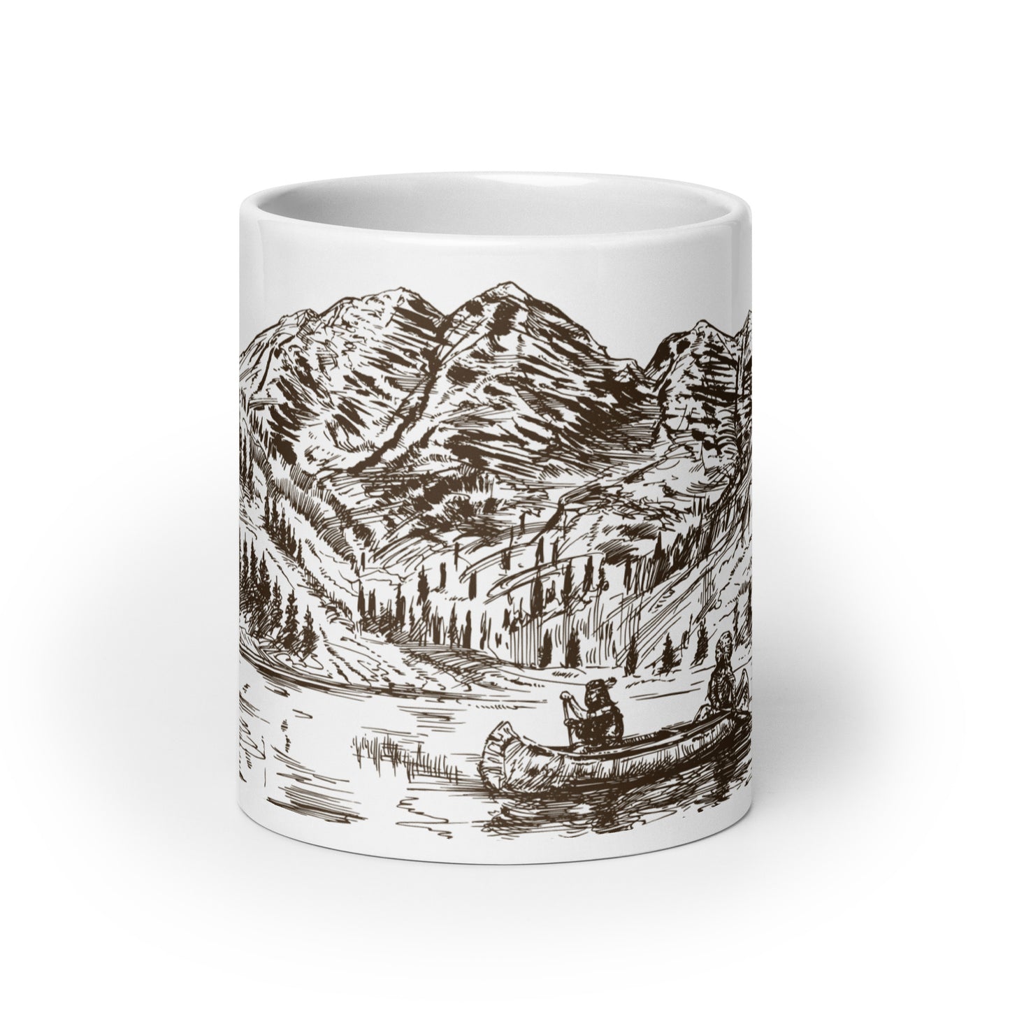 Hammered & Hewn glossy mug