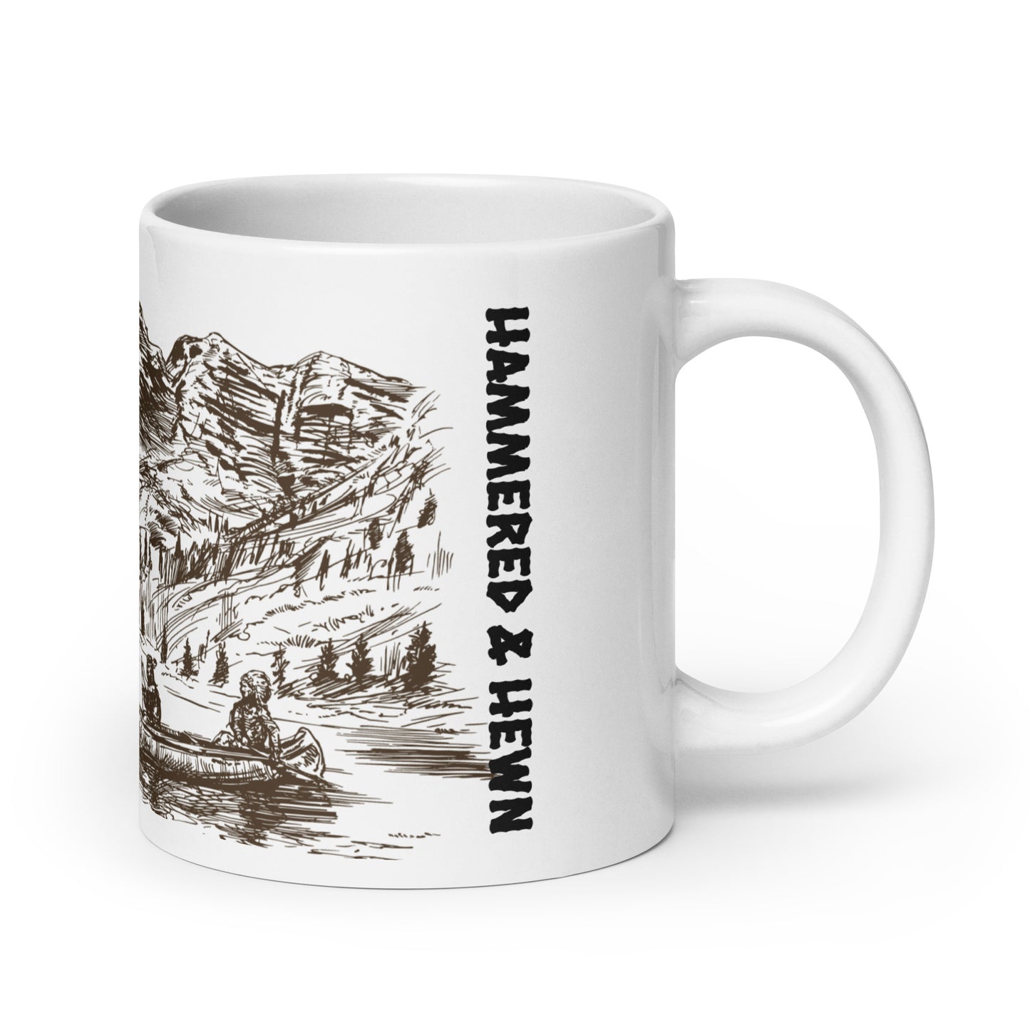 Hammered & Hewn glossy mug