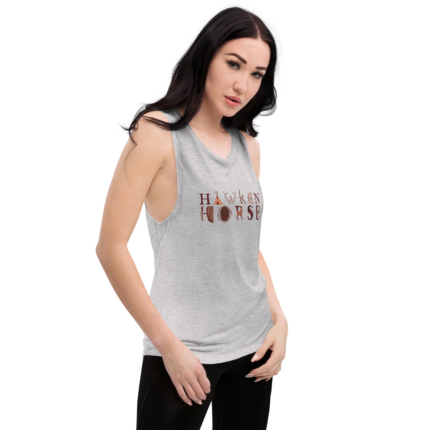 Hawken Horse Logo Ladies’ Muscle Tank