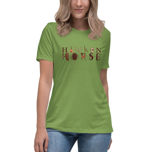 Hawken Horse Logo Women's Relaxed T-Shirt