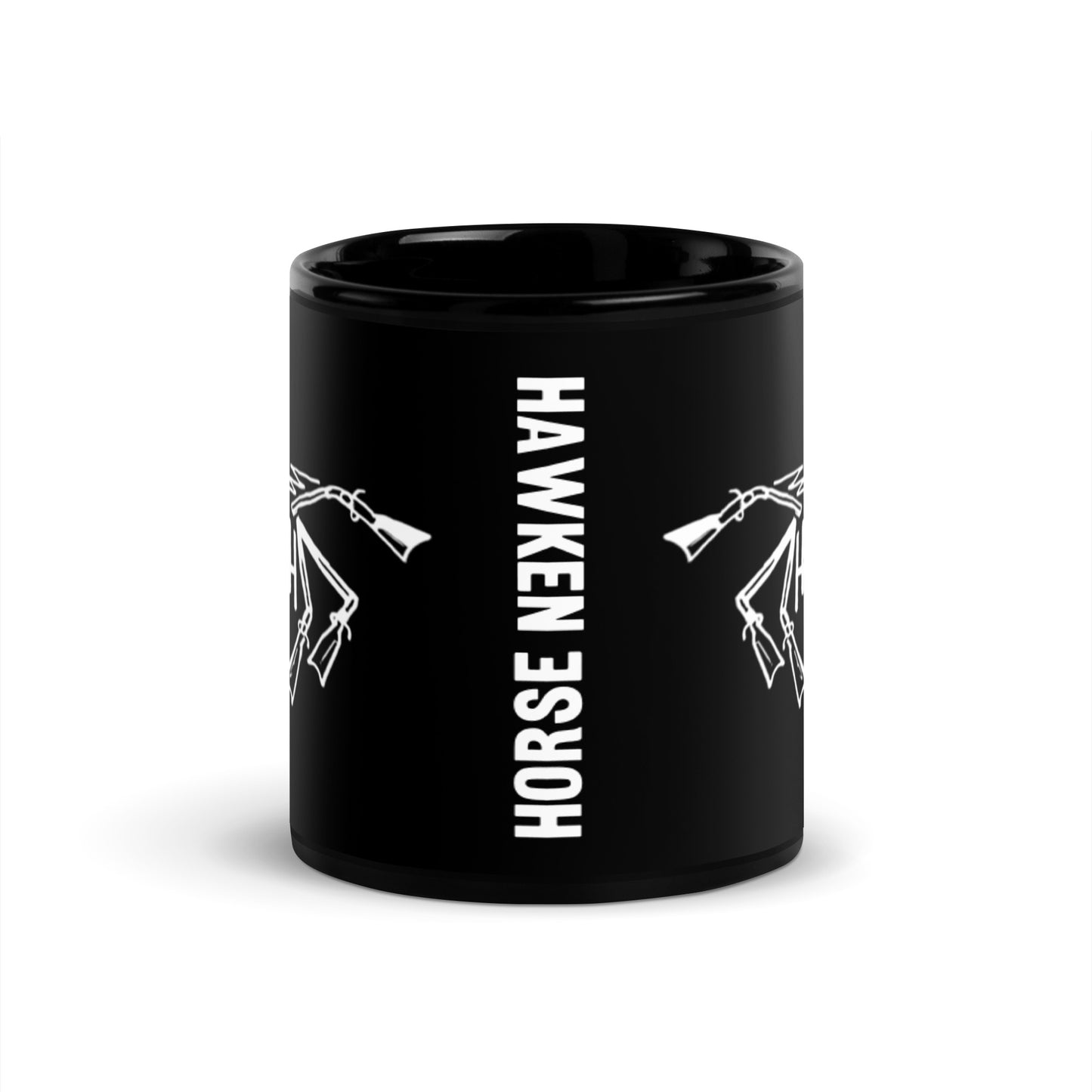 Crazy Horse Black Glossy Mug
