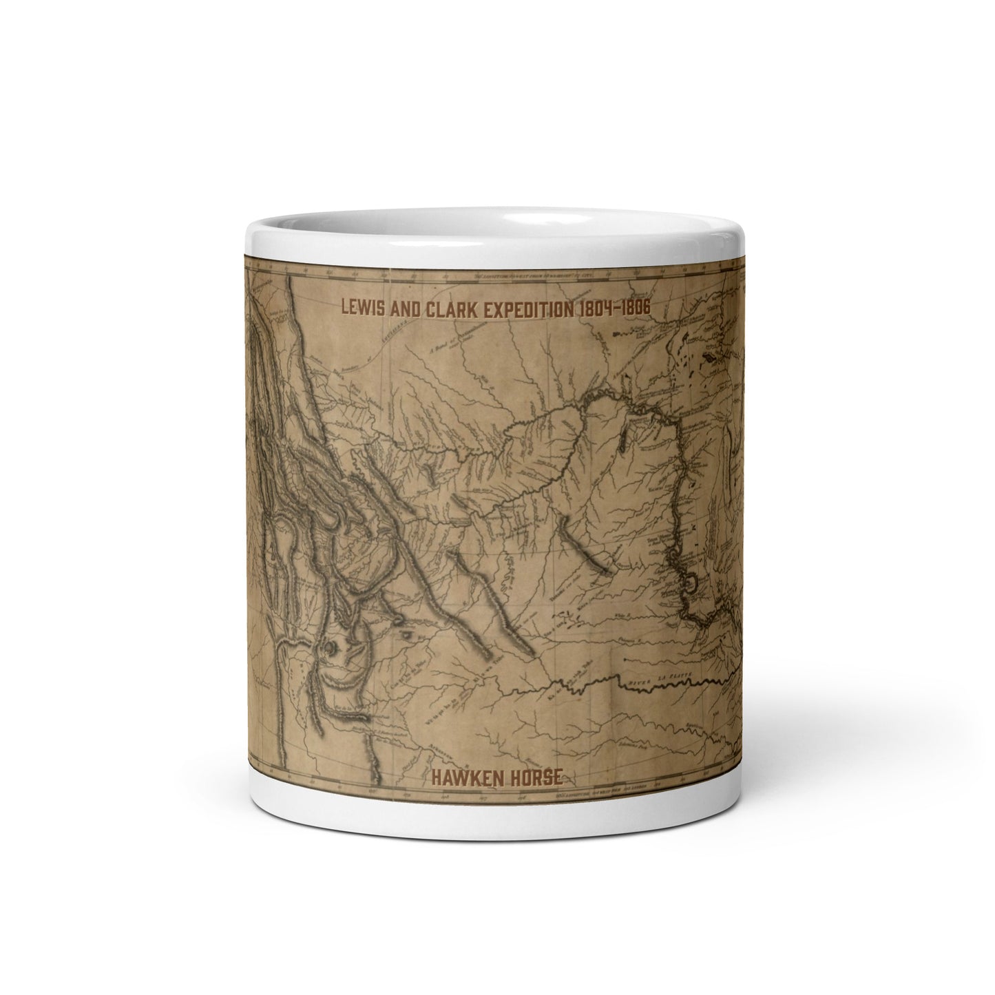 Lewis and Clark Map mug